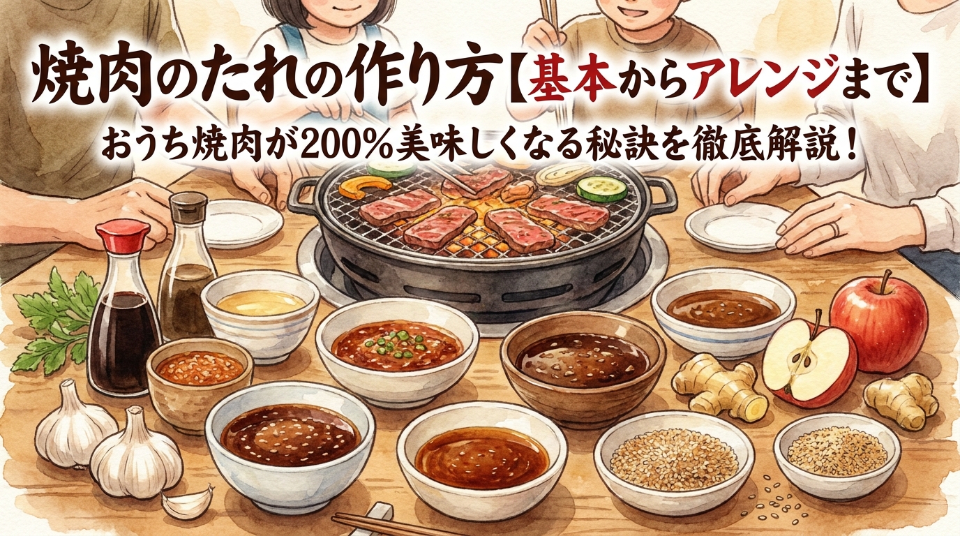 焼肉のたれの作り方|基本レシピと人気アレンジ