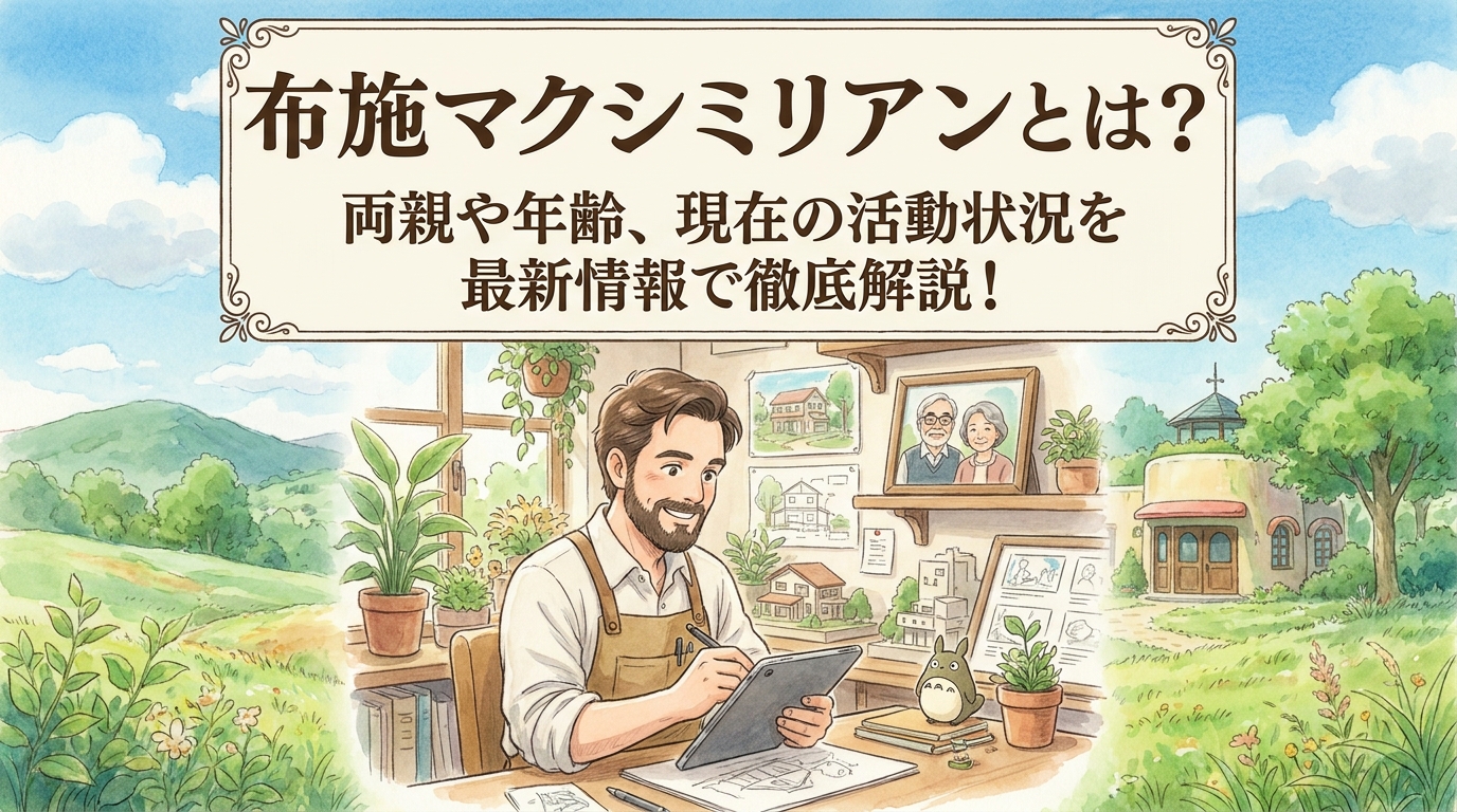 布施マクシミリアンとは？年齢・両親・兄弟・現在の活動を解説
